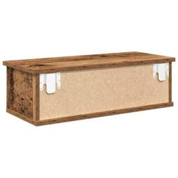Berkfield Home Wall Cabinet Old Wood 60x26x18.5 cm Engineered Wood in Brown - thumbnail 6