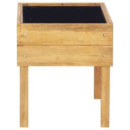 Berkfield Home Raised Garden Planter 50x40x45 cm Solid Acacia Wood in Brown - Size: 50 x 40 x 45 cm - thumbnail 4