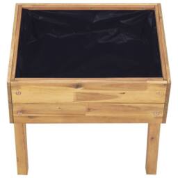 Berkfield Home Raised Garden Planter 50x40x45 cm Solid Acacia Wood in Brown - Size: 50 x 40 x 45 cm - thumbnail 5