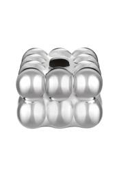 Living and Home Stylish Cloud-Shaped Ceramic Tissue Box Cover Decorative Napkin Holder Tissue Dispenser Storage Container in Silver - thumbnail 8