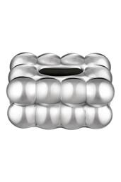 Living and Home Stylish Cloud-Shaped Ceramic Tissue Box Cover Decorative Napkin Holder Tissue Dispenser Storage Container in Silver - thumbnail 7
