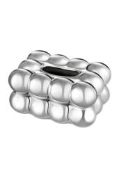 Living and Home Stylish Cloud-Shaped Ceramic Tissue Box Cover Decorative Napkin Holder Tissue Dispenser Storage Container in Silver - thumbnail 6