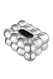 Living and Home Stylish Cloud-Shaped Ceramic Tissue Box Cover Decorative Napkin Holder Tissue Dispenser Storage Container in Silver - thumbnail 3