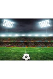 Origin Murals Football Stadium Green Wall Mural - Size: W350 cm x H280 cm - thumbnail 2