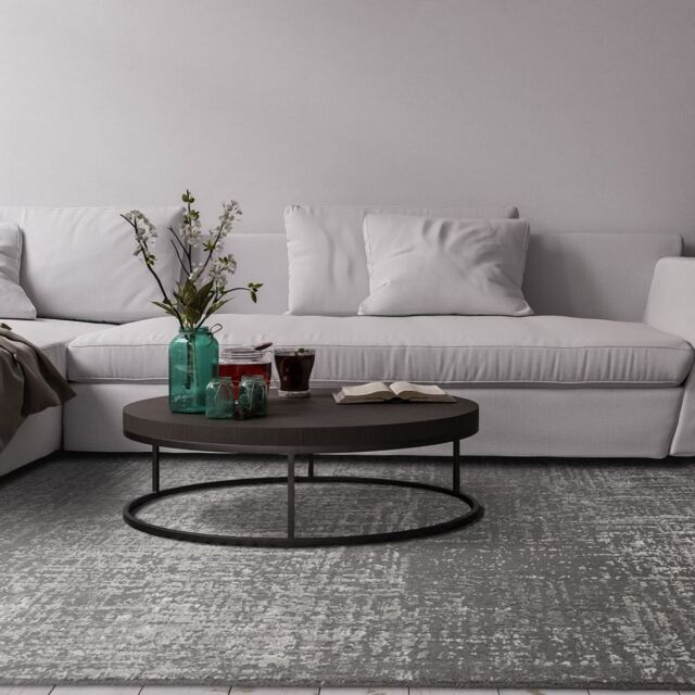The Rug Shop UK Charcoal Modern Abstract Easy To Clean Charcoal Area Rug - Size: 160 cm x 230 cm - image 1