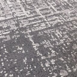 The Rug Shop UK Charcoal Modern Abstract Easy To Clean Charcoal Area Rug - Size: 160 cm x 230 cm - thumbnail 2