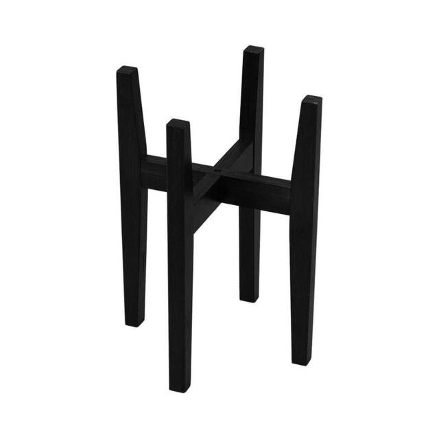 Kelvenix Black Adjustable Wooden Plant Stand Plant & Flower Pot - image 1
