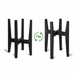 Kelvenix Black Adjustable Wooden Plant Stand Plant & Flower Pot - thumbnail 3