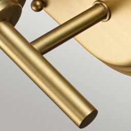 Netlighting Feiss Malibu Wall Lamp Brushed Brass IP44 in Yellow - thumbnail 3