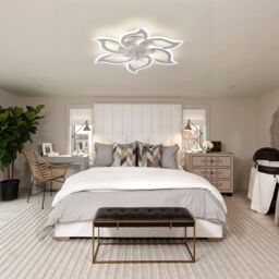 Garwarm 7 Blade Dimmable Led Reversable Ceiling Fan 83cm in White - thumbnail 3