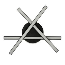 ValueLights Infinity Black 3 Arm IP44 Rated Integrated LED Ceiling Wall Light - thumbnail 3