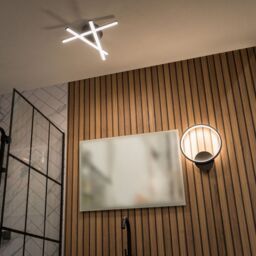 ValueLights Infinity Black 3 Arm IP44 Rated Integrated LED Ceiling Wall Light - thumbnail 8