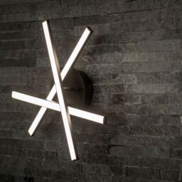 ValueLights Infinity Black 3 Arm IP44 Rated Integrated LED Ceiling Wall Light - thumbnail 4