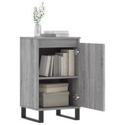 Berkfield Home Sideboard Grey Sonoma 40x35x70 cm Engineered Wood - Size: 40 x 35 x 70 cm - thumbnail 4