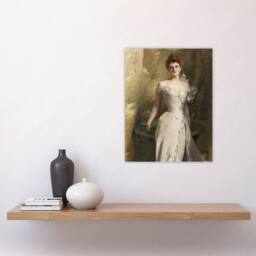 "Artery8 Lisa Colt Curtis Elegant Portrait Sargent Wall Art Poster Print in Brown - Size: W18"" x H24""" - thumbnail 4