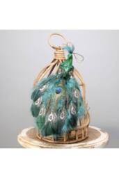 KDMD Green Peacock with clip Christmas Ornament - thumbnail 2