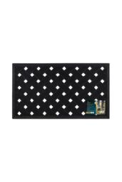 JVL Lattice Scraper Rubber Studs Doormat 40x70cm in Black - Size: 40 cm x 70 cm - thumbnail 6