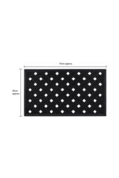JVL Lattice Scraper Rubber Studs Doormat 40x70cm in Black - Size: 40 cm x 70 cm - thumbnail 5