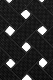 JVL Lattice Scraper Rubber Studs Doormat 40x70cm in Black - Size: 40 cm x 70 cm - thumbnail 3