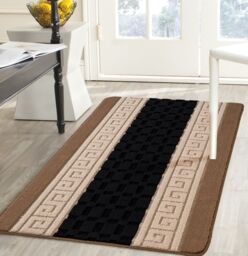 Smart Living Heavy Duty Machine Washable Hallway Kitchen Non Slip Door Mat in Beige - Size: 40 cm x 60 cm - thumbnail 2