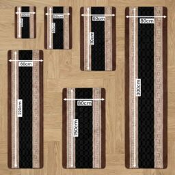 Smart Living Heavy Duty Machine Washable Hallway Kitchen Non Slip Door Mat in Beige - Size: 40 cm x 60 cm - thumbnail 3