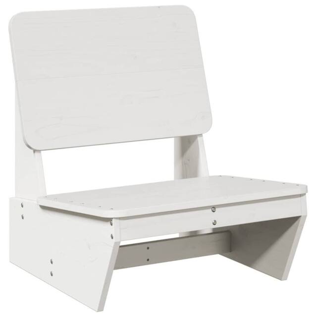 Berkfield Home Beautiful Garden Chairs 2 pcs White 60x64x70.5 cm Solid Wood Pine - image 1
