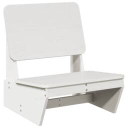Berkfield Home Beautiful Garden Chairs 2 pcs White 60x64x70.5 cm Solid Wood Pine - thumbnail 1