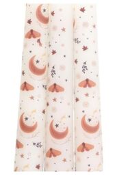KDMD Set of 3 Harvest Moon Taper Candles in White - thumbnail 4