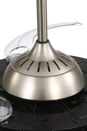 Living and Home Remote Control Acrylic Ceiling Fan Light with Retracted Blades in Silver - thumbnail 7