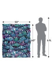 JQ Licensing Royce Mcclure Grape Clown Fish Pattern Silky Touch Super Soft Throw Blanket 152 X 127 cm in White - thumbnail 5
