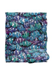 JQ Licensing Royce Mcclure Grape Clown Fish Pattern Silky Touch Super Soft Throw Blanket 152 X 127 cm in White - thumbnail 2