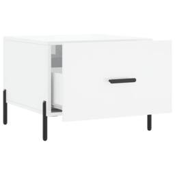 Berkfield Home Decorative Coffee Table High Gloss White 50x50x40 cm Engineered Wood - Size: 50 x 50 x 40 cm - thumbnail 6