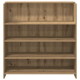 Berkfield Home Reception Desk Artisan Oak 100x50x103.5 cm Engineered Wood in Brown - thumbnail 5
