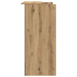 Berkfield Home Reception Desk Artisan Oak 100x50x103.5 cm Engineered Wood in Brown - thumbnail 6