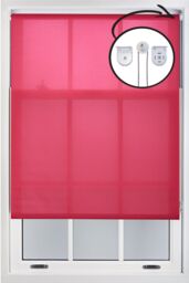 Furnished Fuchsia Pink Daylight Roller Blinds with Metal Fittings - Trimmable Window Shade - Size: 180 cm width x 165 cm drop - thumbnail 1