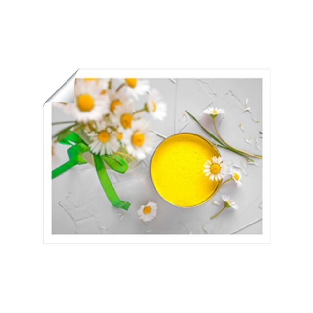 "Warren Reed - Designer Bright Yellow Unframed Art Print - Size: W24"" x H36""" - image 1