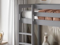 Noomi Nora Solid Wood Bunk Bed in Grey - Size: EU Single - thumbnail 2