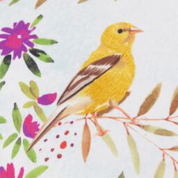 Evans Lichfield Daisy Hill Willow Birds Printed Cushion in Pink - Size: 45 cm x 45 cm - thumbnail 4