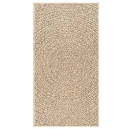 Berkfield Home Rug ZIZUR 60x110 cm Jute Look Indoor & Outdoor in Beige - Size: Medium - thumbnail 4
