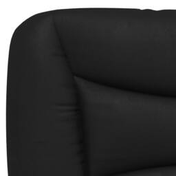 Berkfield Home Headboard Cushion Black 135 cm Faux Leather - thumbnail 8