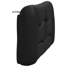 Berkfield Home Headboard Cushion Black 135 cm Faux Leather - thumbnail 6