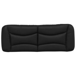 Berkfield Home Headboard Cushion Black 135 cm Faux Leather - thumbnail 5