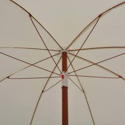 Berkfield Home Parasol with Steel Pole 240 cm Sand in Beige - thumbnail 4