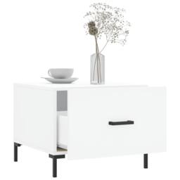 Berkfield Home Coffee Tables 2 pcs White 50x50x40 cm Engineered Wood - Size: 50 x 50 x 40 cm - thumbnail 4