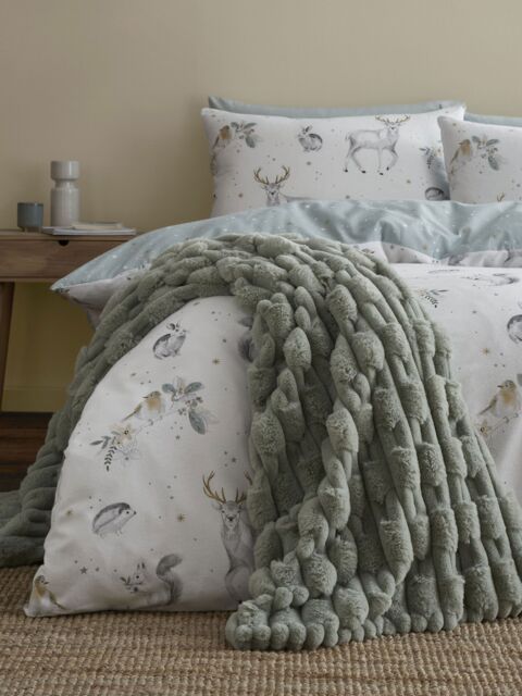Bianca 'Carved Faux Fur' Blanket Throw in Green - Size: 150 cm × 200 cm - image 1