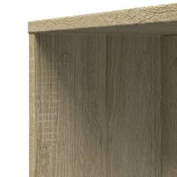 Berkfield Home Narrow Bathroom Cupboard with Wheels Sonoma Oak Engineered Wood in Light Oak - thumbnail 9