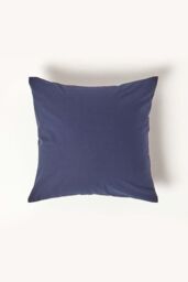 Homescapes Continental Egyptian Cotton Pillowcase 200 TC, 40 x 40 cm in Navy
