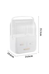 Makeup Organiser Storage Drawers Cosmetic Organisers in White - thumbnail 6