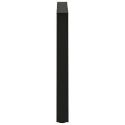 Berkfield Home Dining Table Legs V-Shape 2 pcs Black 70x(72-73.3) cm Steel - thumbnail 6