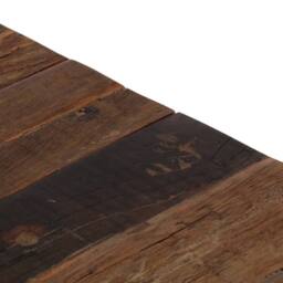 Berkfield Home Coffee Table Silver Stainless Steel & Solid Sleeper Wood - thumbnail 8